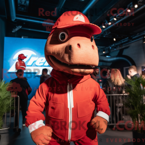 Postava maskota Red T Rex...