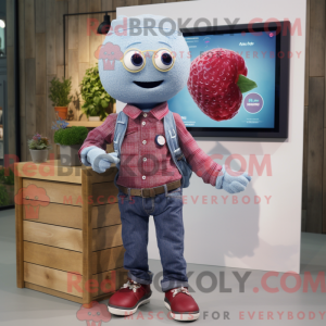 Raspberry mascot costume...