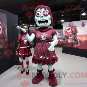 Maroon Zombie mascot...