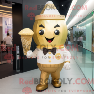 Gold Ice Cream mascot...