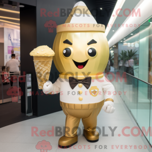 Gold Ice Cream maskot...