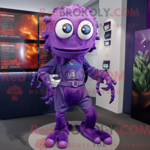 Purple Medusa mascot...