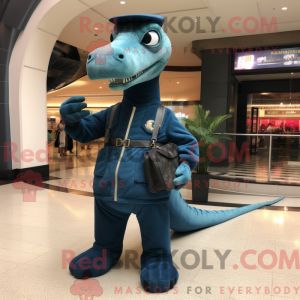 Navy Brachiosaurus maskot...