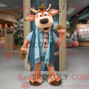 Peach Moose maskot kostume...