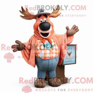 Peach Moose maskot kostume...