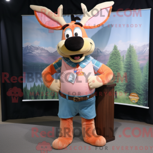 Peach Moose mascot costume...