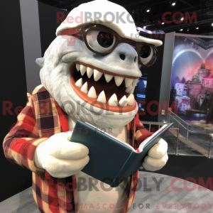White Megalodon mascot...