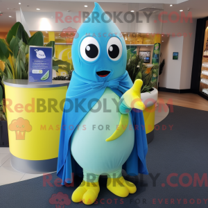 Cyan Lemon Maskottchen...