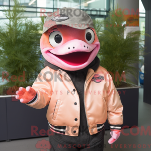 Pink Salmon Maskottchen...