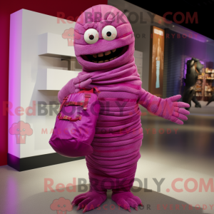 Magenta Mummy Maskot...