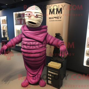 Magenta Mumia maskot...