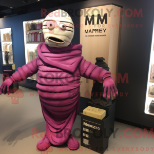 Magenta Mummy maskot...