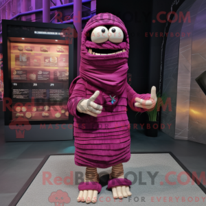 Magenta Mummy mascot...