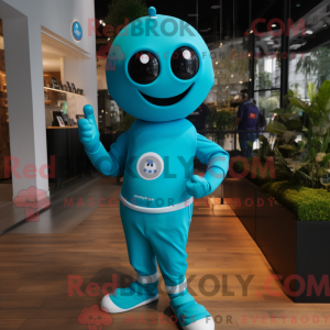Cyan Pepper Maskottchen...