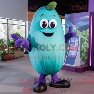 Cyan Aubergine maskot...