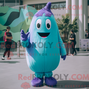 Cyan Aubergine maskot...