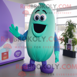 Cyan Eggplant mascot...