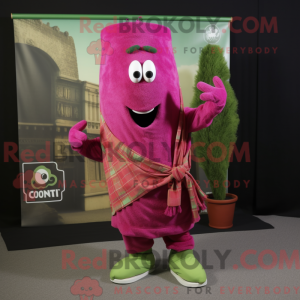 Magenta Celery mascot...