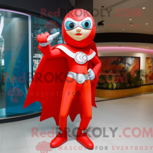 Superheltmaskotdraktfigur...