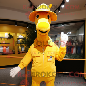Yellow Giraffe mascot...