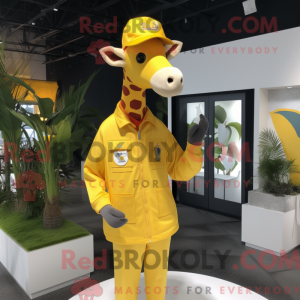 Yellow Giraffe mascot...