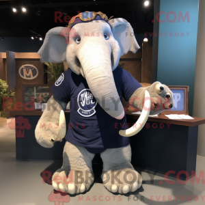 Navy Mammoth maskot kostume...