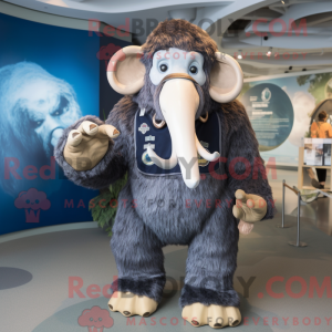 Navy Mammoth mascot costume...