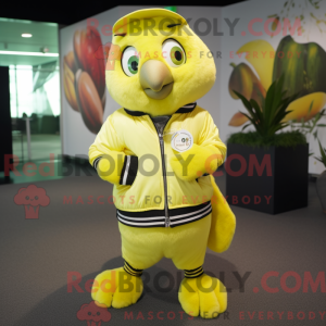 Lemon Yellow Kiwi mascot...