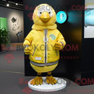 Lemon Yellow Kiwi mascot...
