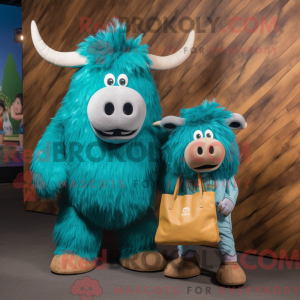 Postava maskota Teal Yak...
