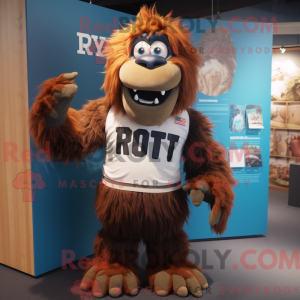 Rust Yeti mascot costume...