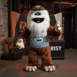 Rust Yeti-maskotdraktfigur...