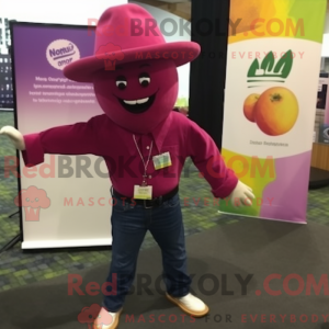 Magenta Mango Maskottchen...