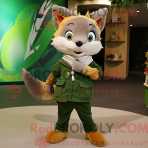 Maskottchenkostüm Olive Fox...