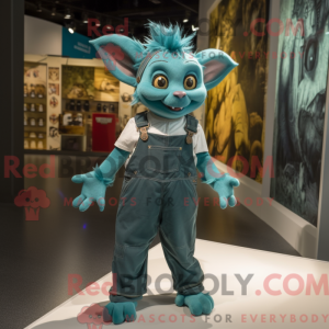 Teal Gargoyle mascot...