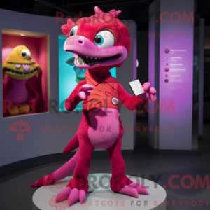 Magenta Geckos mascot...