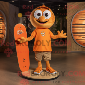 Orange Skateboard mascot...