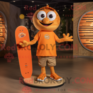 Orange Skateboard maskot...