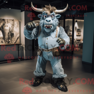 Sølv Minotaur maskot...