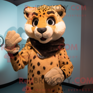 Postava maskota Tan Cheetah...