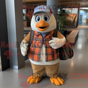 Tan Penguin mascot costume...