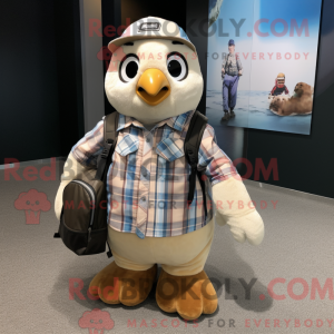 Postava maskota Tan Penguin...