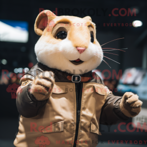 Tan Hamster-mascottekostuum...