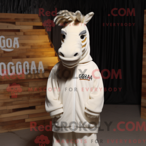 Costume mascotte de Quagga...