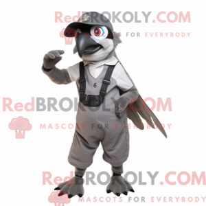 Gray Falcon mascot costume...