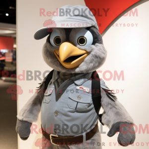 Gray Falcon mascot costume...