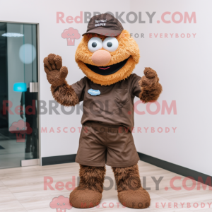Brown Cupcake mascot...