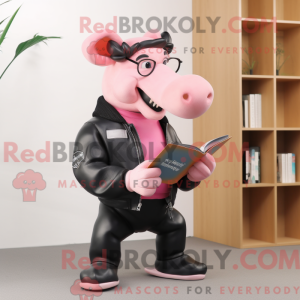 Postava maskota růžového...