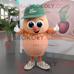 Peach Kiwi maskotdraktfigur...