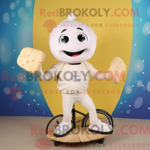 Krémová postava maskota...